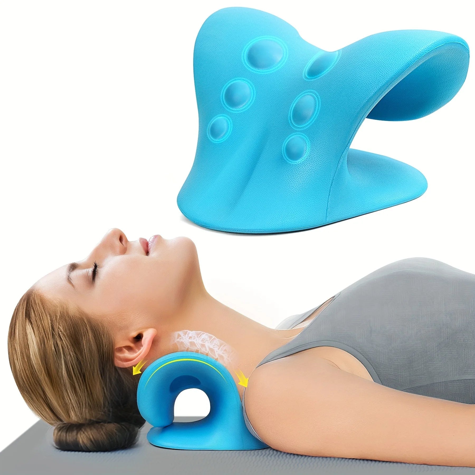Neck & Shoulder Relief Pillow - Cervical Traction Device