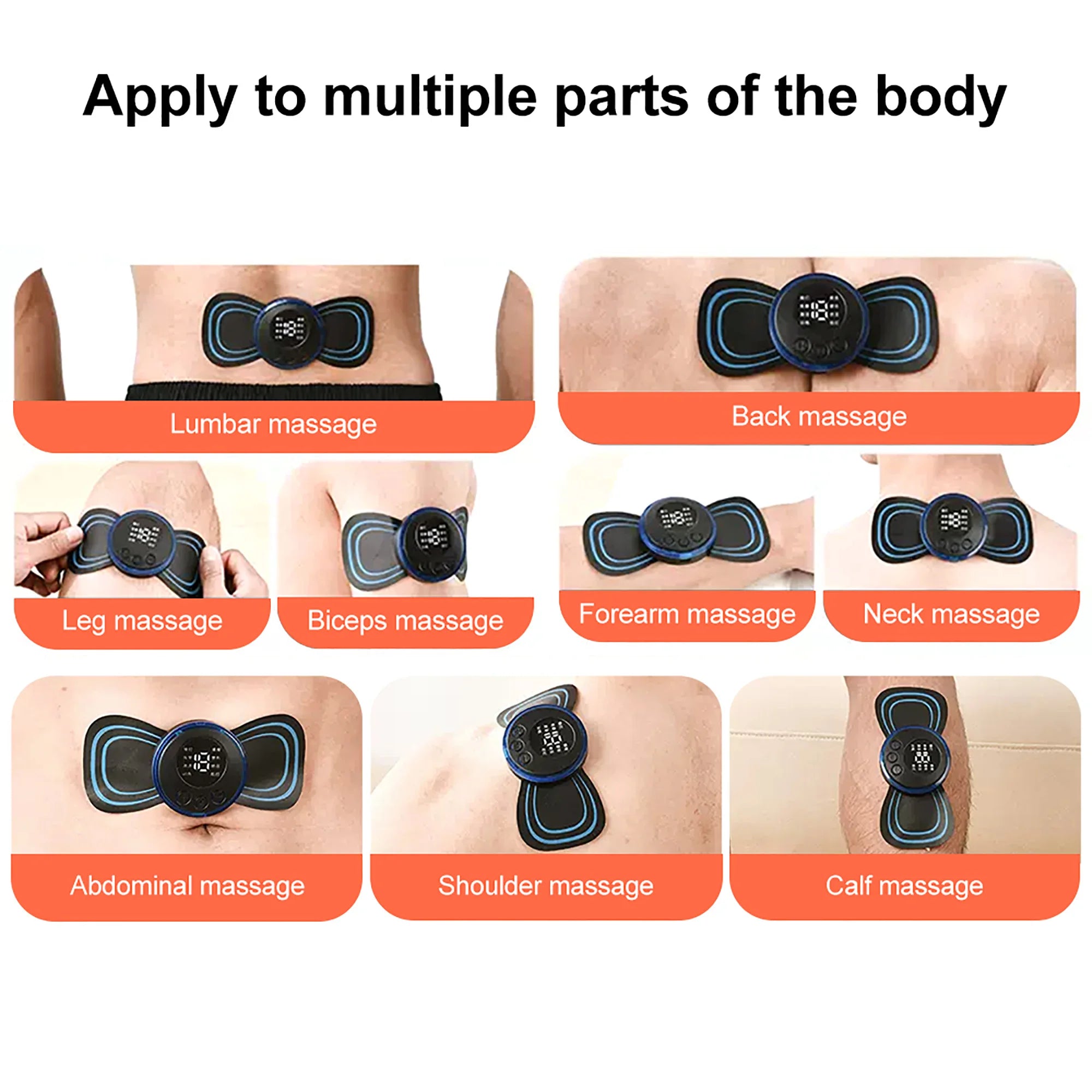 EMS Neck Massager - 8 Modes Electric Cervical Relief