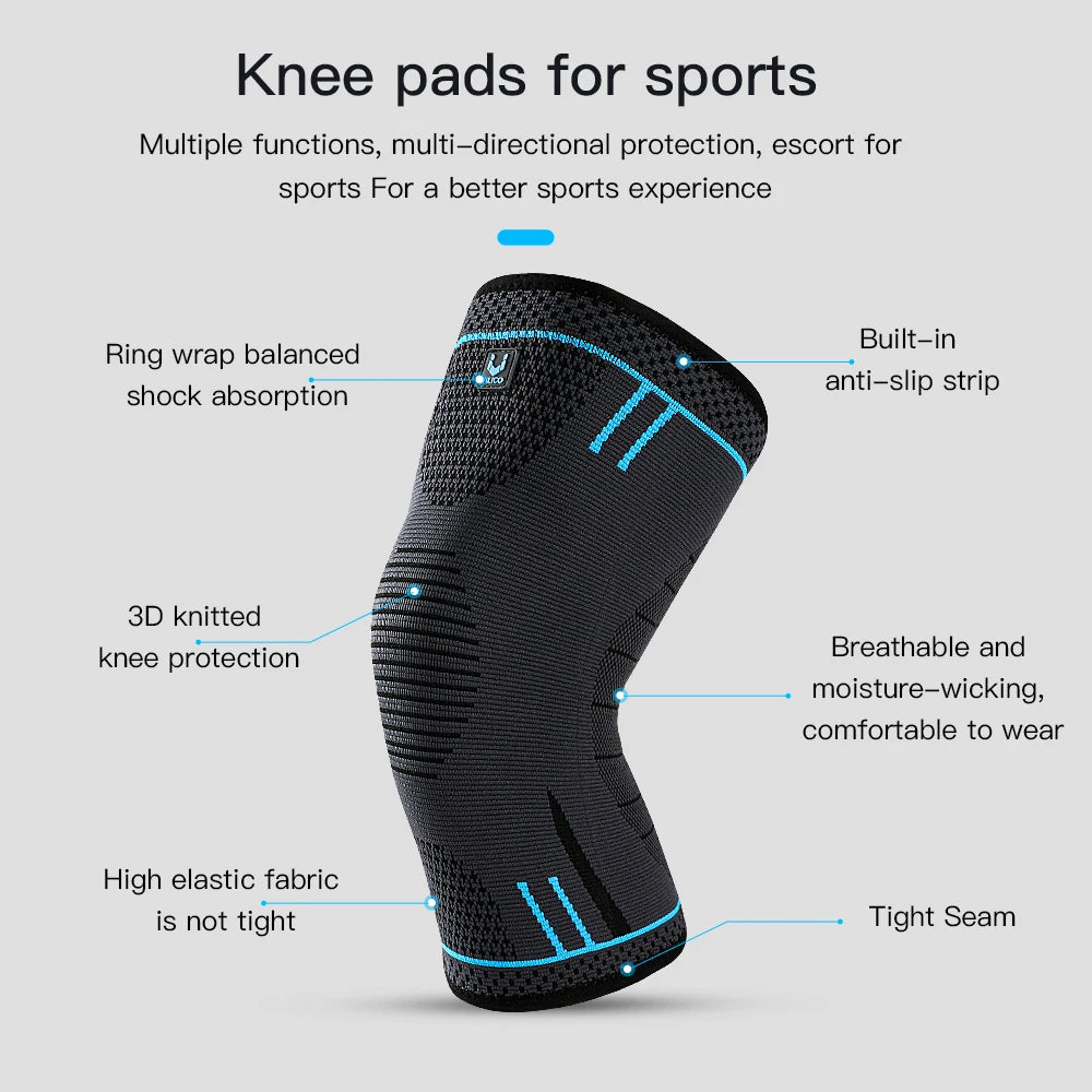 Compression Knee Support Sleeve - Elastic Sports Brace