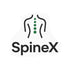 SpineX logo with a spinal illustration and green dots on a white background